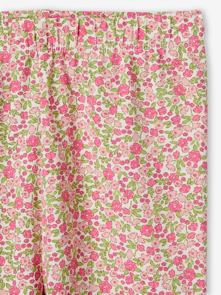 Set van 2 Basics meisjesleggings donkergrijs+indigoblauw+kaki+rozenhout+saliegroen - vertbaudet enfant 
