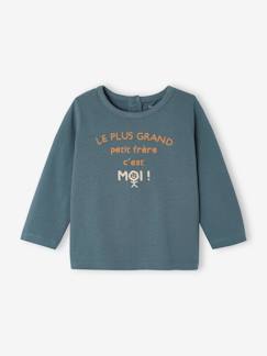 T-shirt met lange mouwen en tekst voor baby's  - vertbaudet enfant