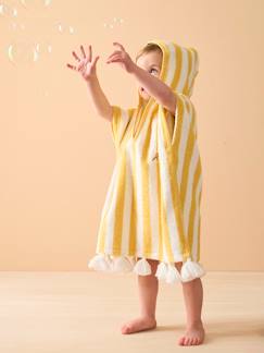 Linnengoed en decoratie-Badlinnen-Personaliseerbare gestreepte baby-badponcho
