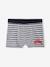 Set met 5 stretch jongensboxers 'basket' van biokatoen gemêleerd grijs - vertbaudet enfant 