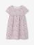 Set jurk + cardigan voor meisje roze, bedrukt+zachtpaars - vertbaudet enfant 