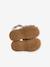 Leren baby meisjesschoenen voor de eerste stapjes goud+iriserend beige - vertbaudet enfant 