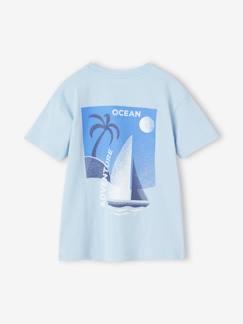 T-shirt met maxi motief op de rug voor jongens  - vertbaudet enfant