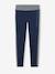 Sportlegging meisjes met zijstroken gemêleerd grijs+marineblauw+MARINEBLAUW+roze (poederkleur) - vertbaudet enfant 