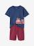 Set pyjama + pyjashort brandweer jongens oceaanblauw - vertbaudet enfant 