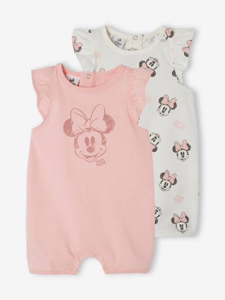 Set met 2 rompers babymeisje Disney® Minnie rozen - vertbaudet enfant 