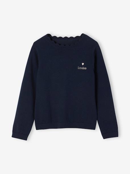 Meisjestrui BASICS personaliseerbaar framboos+gemêleerd beige+groengrijs+marineblauw+pioenroos - vertbaudet enfant 