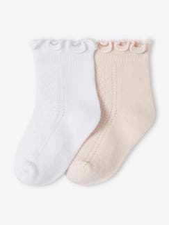 -Set van 2 paar feestelijke sokjes voor babymeisje