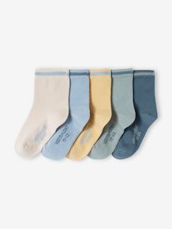 -Set van 5 paar gekleurde sokken voor babyjongen