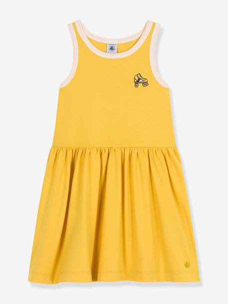 Mouwloze jurk PETIT BATEAU geel - vertbaudet enfant 