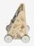 Loopwagen met houten remmen hout+rozen - vertbaudet enfant 