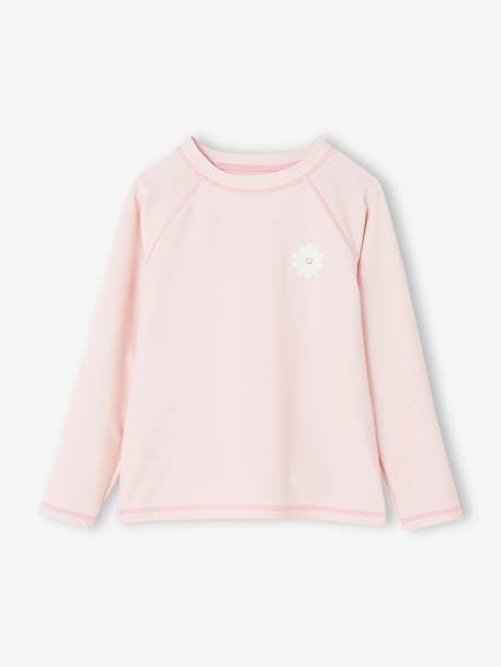 UV-bestendig zwemshirt voor meisjes roze, bedrukt - vertbaudet enfant 