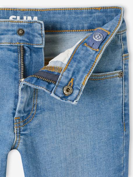 Slim fit jongensjeans Morphologik 'waterless' heupomtrek LARGE DENIM DONKERGRIJS+denimgrijs+double stone+RUW DENIM+STONE - vertbaudet enfant 