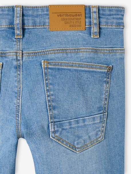 Slim fit jongensjeans Morphologik 'waterless' heupomtrek LARGE DENIM DONKERGRIJS+denimgrijs+double stone+RUW DENIM+STONE - vertbaudet enfant 