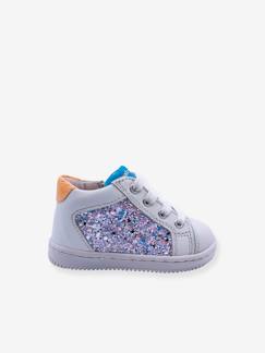 Schoenen-Baby schoenen 17-26-Loopt meisje 19-26-Sneakers-Hoge leren babysneakers 4039B233 Babybotte®