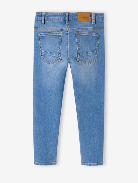 Slim fit jongensjeans Morphologik 'waterless' heupomtrek LARGE DENIM DONKERGRIJS+denimgrijs+double stone+RUW DENIM+STONE - vertbaudet enfant 