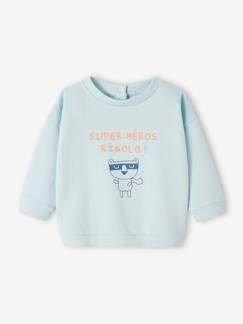 Babysweater met personaliseerbare ronde hals  - vertbaudet enfant