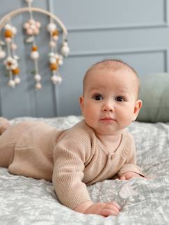 Baby-Babyset-3-delige gebreide set: vest, broek en babyschoentjes