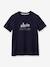 Shirt voor jongens - biologisch katoen CYRILLUS marineblauw - vertbaudet enfant 