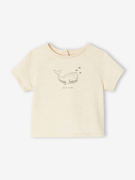 Set van 2 geboorte T-shirts in biologisch katoen mokka - vertbaudet enfant 