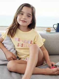 Meisje-Pyjama, surpyjama-Meisjes pyjashort 'Best Sister'