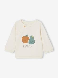 -Babysweater fruit met opening voorkant