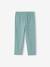 Set van 2 leggings meisje tot halverwege de kuit gemêleerd grijs+smaragdgroen+zachtpaars - vertbaudet enfant 