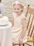 Formele jurk met 2-in-1 effect in macramé voor meisjes ivoor+nude - vertbaudet enfant 