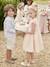 Formele jurk met 2-in-1 effect in macramé voor meisjes ivoor+nude - vertbaudet enfant 