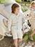 Jongensbermuda van katoen/linnen beige+blauw+donker marineblauw+lichtbeige+saliegroen - vertbaudet enfant 