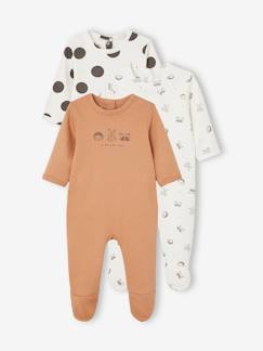 Baby-Pyjama, surpyjama-Set van 3 interlock slaappakjes BASICS