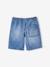 Denim jongensbermuda, gemakkelijk aan te trekken blauw, bedrukt+blauw, gestreept+denimgrijs+double stone+stone - vertbaudet enfant 