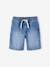 Denim jongensbermuda, gemakkelijk aan te trekken blauw, bedrukt+blauw, gestreept+denimgrijs+double stone+stone - vertbaudet enfant 