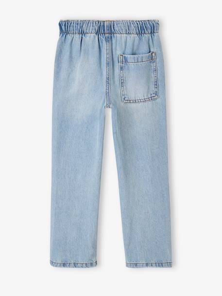 Wijde jongensbroek, eenvoudig aan te trekken gebleekt denim+grijs+ongewassen denim+stone - vertbaudet enfant 
