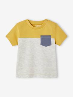 Baby-T-shirt, souspull-Baby colorblock T-shirt met korte mouwen
