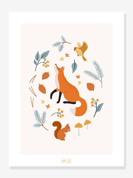 Poster Fox Of The Woods LILIPINSO bruin - vertbaudet enfant 
