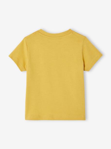 Baby colorblock T-shirt met korte mouwen geel+groengrijs - vertbaudet enfant 