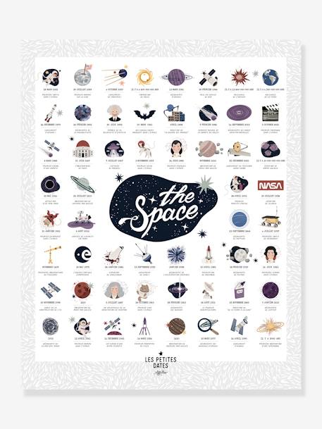 Poster De belangrijke data - The Space LES PETITES DATES wit - vertbaudet enfant 