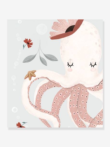 Poster Lady Octopus LILIPINSO grijsblauw - vertbaudet enfant 