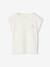 Effen Basics meisjesshirt met korte mouwen blauwgroen+ecru+marineblauw+snoepjesroze - vertbaudet enfant 