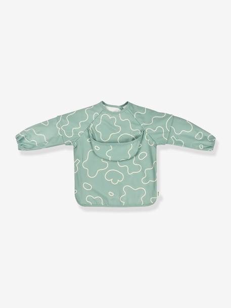 Meegroeislabbetje met mouwen 2-in-1 BEABA Playful beige+rouge+saliegroen - vertbaudet enfant 