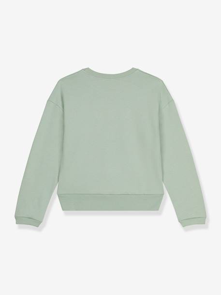 Meisjessweater met hartjes PETIT BATEAU groen - vertbaudet enfant 