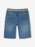 Makkelijk aan te trekken bermuda voor jongens van molton met denim-effect double stone - vertbaudet enfant 