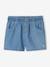 Lichtgewicht denim meisjesshort die gemakkelijk aan te trekken is gebleekt denim+stone - vertbaudet enfant 