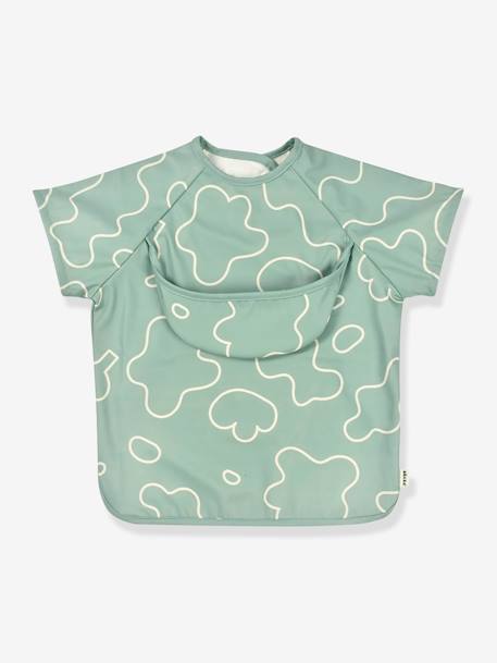 Meegroeislabbetje met mouwen 2-in-1 BEABA Playful beige+rouge+saliegroen - vertbaudet enfant 