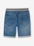 Makkelijk aan te trekken bermuda voor jongens van molton met denim-effect double stone - vertbaudet enfant 