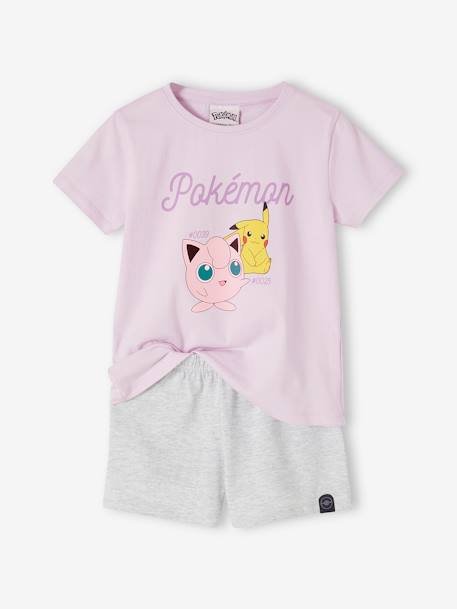 Tweekleurige korte pyjamabroek Pokemon® lavendel - vertbaudet enfant 
