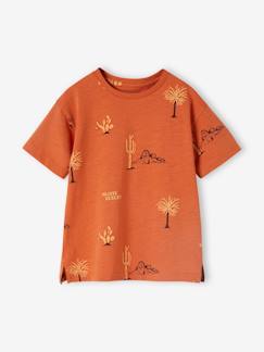 Jongens-T-shirt, poloshirt, souspull-T-shirt-Jongensshirt met woestijnmotief