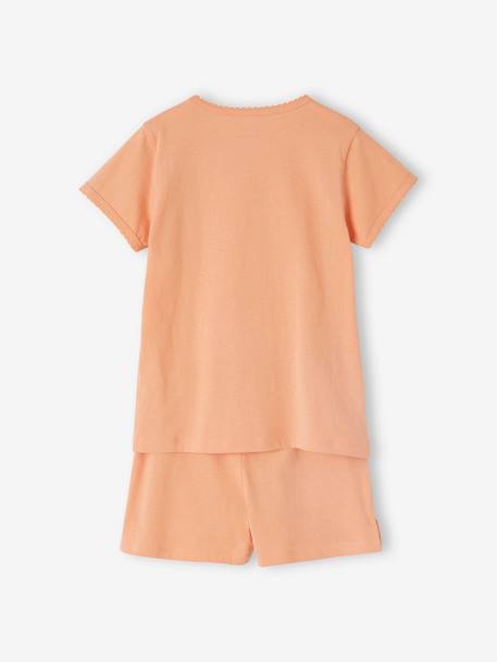 Set van 2 pyjashorts met fruit voor meisjes van ribtricot ecru - vertbaudet enfant 
