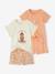 Set van 2 pyjashorts met fruit voor meisjes van ribtricot ecru - vertbaudet enfant 
